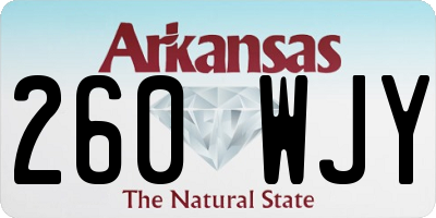 AR license plate 260WJY