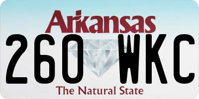 AR license plate 260WKC