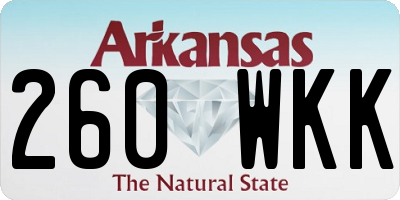 AR license plate 260WKK