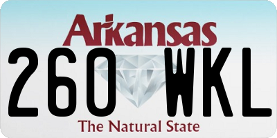 AR license plate 260WKL