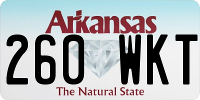 AR license plate 260WKT
