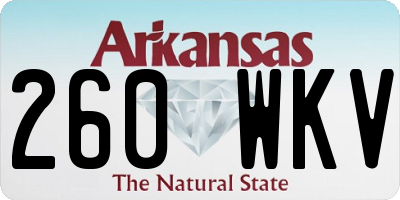 AR license plate 260WKV