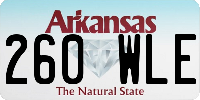AR license plate 260WLE