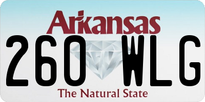 AR license plate 260WLG