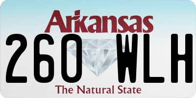 AR license plate 260WLH