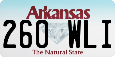 AR license plate 260WLI
