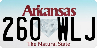 AR license plate 260WLJ