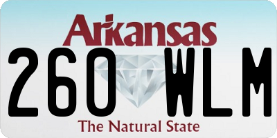 AR license plate 260WLM