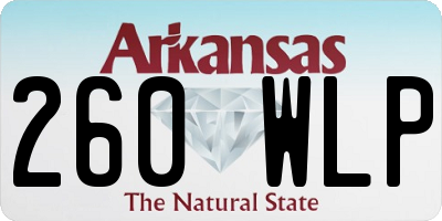 AR license plate 260WLP