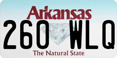 AR license plate 260WLQ