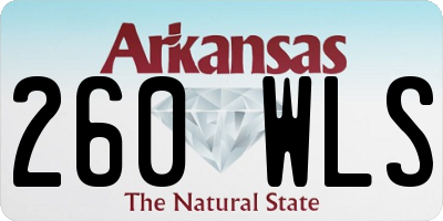 AR license plate 260WLS