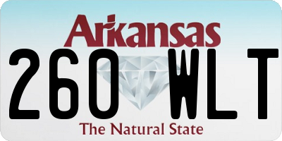 AR license plate 260WLT