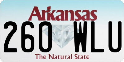 AR license plate 260WLU