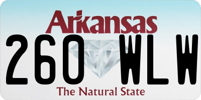 AR license plate 260WLW