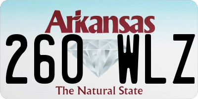AR license plate 260WLZ