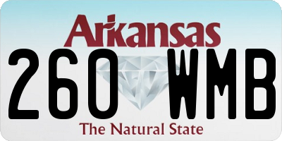 AR license plate 260WMB