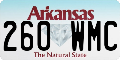 AR license plate 260WMC
