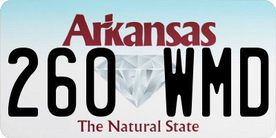AR license plate 260WMD
