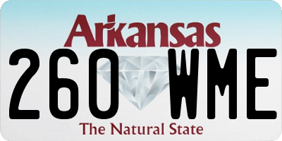 AR license plate 260WME