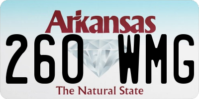 AR license plate 260WMG