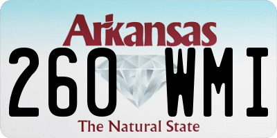 AR license plate 260WMI