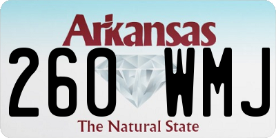 AR license plate 260WMJ
