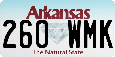 AR license plate 260WMK