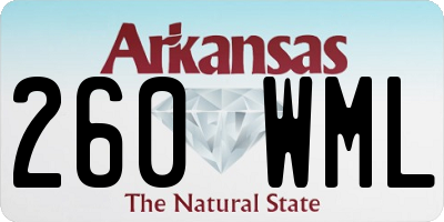 AR license plate 260WML