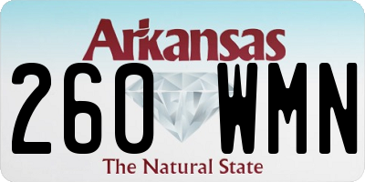 AR license plate 260WMN