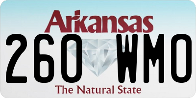 AR license plate 260WMO