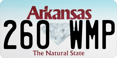 AR license plate 260WMP