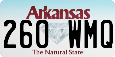 AR license plate 260WMQ