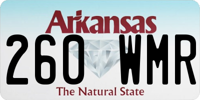 AR license plate 260WMR