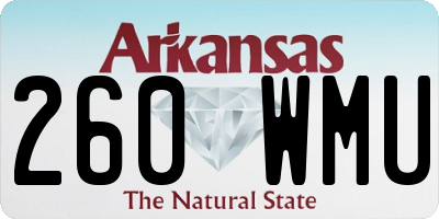 AR license plate 260WMU