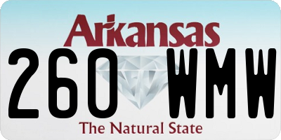 AR license plate 260WMW