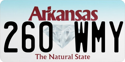 AR license plate 260WMY