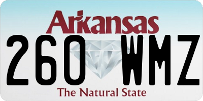 AR license plate 260WMZ