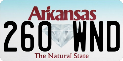 AR license plate 260WND