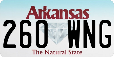 AR license plate 260WNG