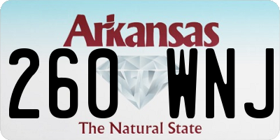 AR license plate 260WNJ