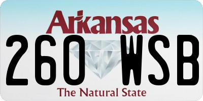 AR license plate 260WSB
