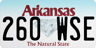 AR license plate 260WSE
