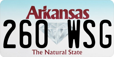 AR license plate 260WSG