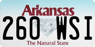 AR license plate 260WSI