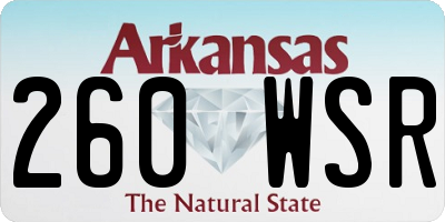 AR license plate 260WSR