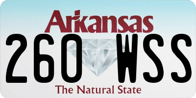 AR license plate 260WSS