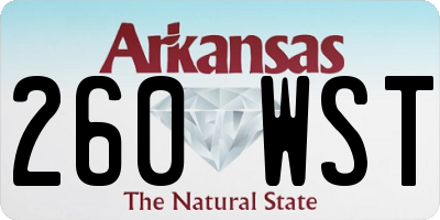 AR license plate 260WST
