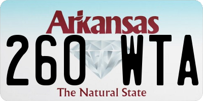 AR license plate 260WTA