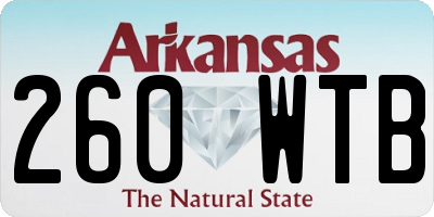 AR license plate 260WTB