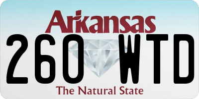 AR license plate 260WTD